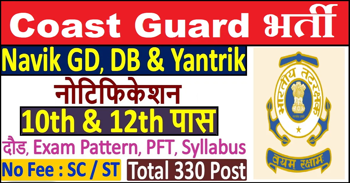 Coast Guard Navik Recruitment