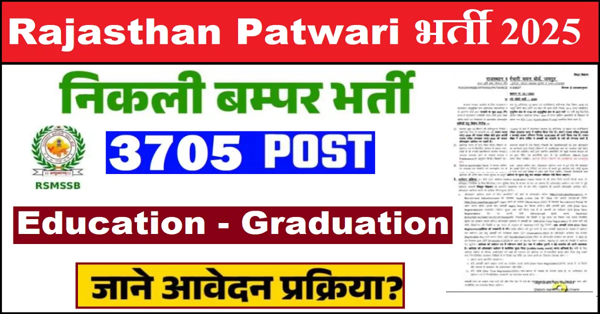 Rajasthan RSSB Patwari Recruitment